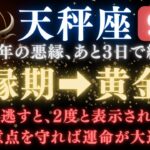♎️天秤座《81か月》続いた《悪縁》がついに終わる。あと1日で現実が爆発的に動き出す      【12星座占い】【2025年運勢】 #天秤座  #金運  #占星術 #開運