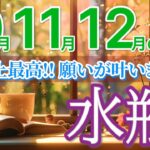 【水瓶座10月~12月🍁】史上最高の3ヶ月で願いが一気に叶います✨［運勢リーディング＆タロット＆オラクル］