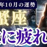 【蟹座】2025年10月 かに座の運勢「愛に疲れた」