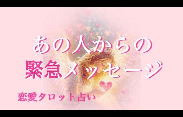 あの人からの緊急メッセージ🩷恋愛タロット占い