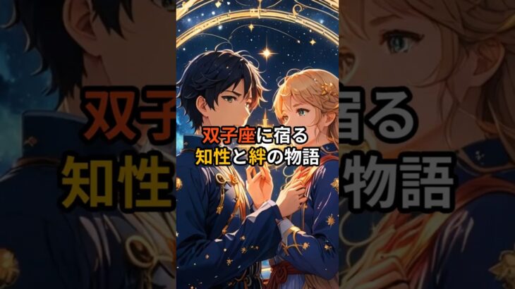 【予告】双子座に宿る知性と絆の物語#星座#生い立ち#本編は12時に公開 #歴史#双子座