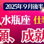 【仕事運】水瓶座：2025年9月後半みずがめ座は「悲願、成就へ」