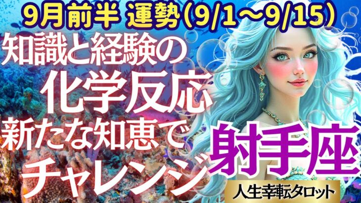 🐱【♐射手座さん💖9月前半運勢】〈貴方に大胆なチャレンジをしてほしい✨過去に培った経験とい知識が知恵になる📝楽しんでレッツトライ👍〉 人生幸転タロットリーディング 占い いて座 太陽星座・月星座