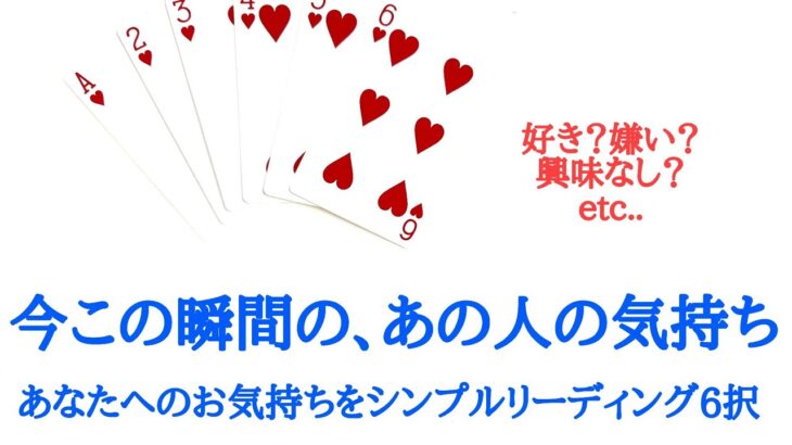 🌹恋愛タロット占い🌹さくさくシンプルリーディング出たままをお伝えいたします❗今この瞬間の、あの人のあなたへの気持ち6択 【片思い カップル 復縁 音信不通の方まで】