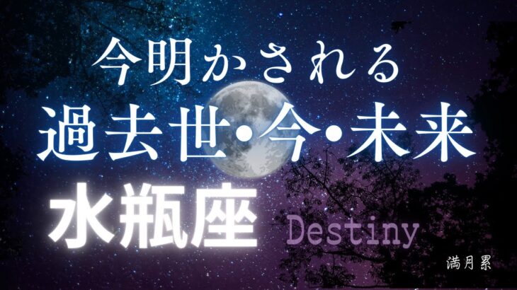 水瓶座の過去世•今•未来🔮[霊視リーディング]今世のカルマと訪れる未来✨