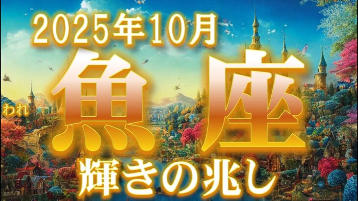 2025年10月【魚座♓さん】自分らしく生きる☆彡 人生リニューアル!! 運命の出会いも…♡