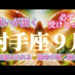 射手座9月♐️願いが届く🌈突き動かされる運命の時🥹強い力！必ず受けとって🎁
