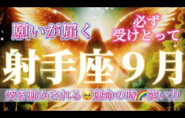 射手座9月♐️願いが届く🌈突き動かされる運命の時🥹強い力！必ず受けとって🎁