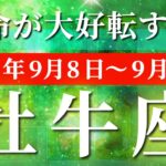牡牛座 【 おうし座 ♉ 】 毎週タロット (2025年9月8日の週) 急加速！999のチャンスで運命一変！✨🔑 タロット占い タロットリーディング