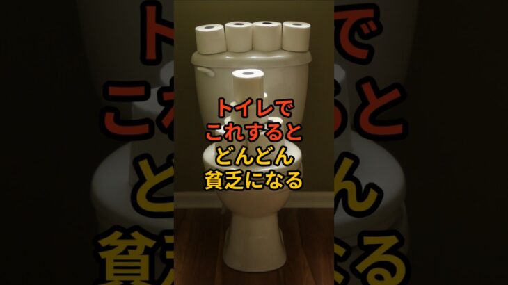 トイレでやるとみるみる貧乏になること3選 #風水 #金運 #開運  #shorts