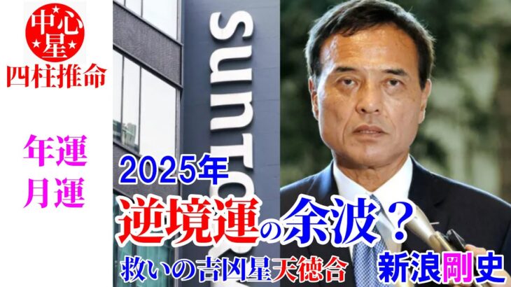 新浪剛史さんの運勢 偏官運 #サントリー #占い #月運 #年運 #比肩運 #偏官運 #四柱推命講座