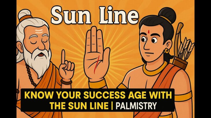 Know Your Success Age with the Sun Line | Palmistry Guide 🌞 #palmistrymanish