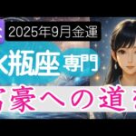 【みずがめ座♒️9月💰️金運】財運の目覚めとなるチャンスのタイミング✨️水瓶座の運勢 2025年