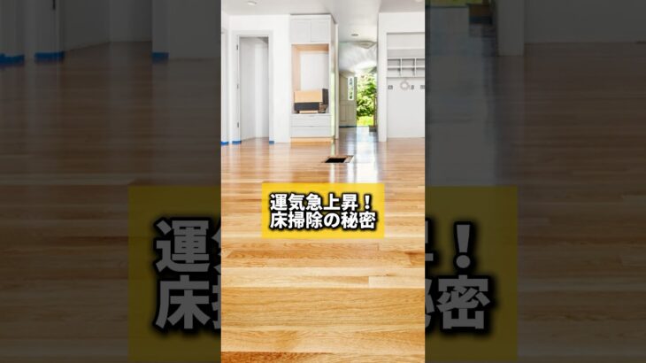 運気急上昇！床掃除の秘密#風水 #金運 #金運アップ #建築 #八納啓創 #玄関 #開運