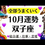 なんか泣けてくる。双子座に運命が味方している。すべては光のために起こってる。最強の星がついてる2025年10月全体運勢♊️仕事恋愛不安解消評価や印象【個人鑑定級タロットヒーリング】