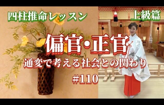 通変で考える社会との関わり〜官星〜《四柱推命プロ講座#110》