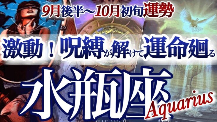 水瓶座 9月後半~10月初旬【凄い展開来る！ようやく本当の自分の人生が始まる】　みずがめ座　2025年 10月運勢　タロットリーディング　Aquarius　October