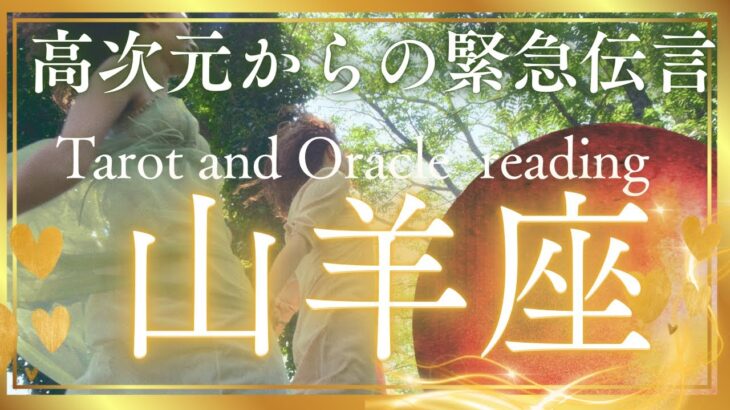 山羊座さんへ💌この動画に出会った時がタイミング⚜️高次元からの緊急伝言👑タロット&オラクル