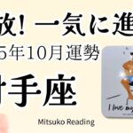射手座10月は解放される😭✨最っっ高の人生へシフトしますよ♐️2025年9月運勢仕事恋愛人間関係【癒しのタロット個人鑑定級】
