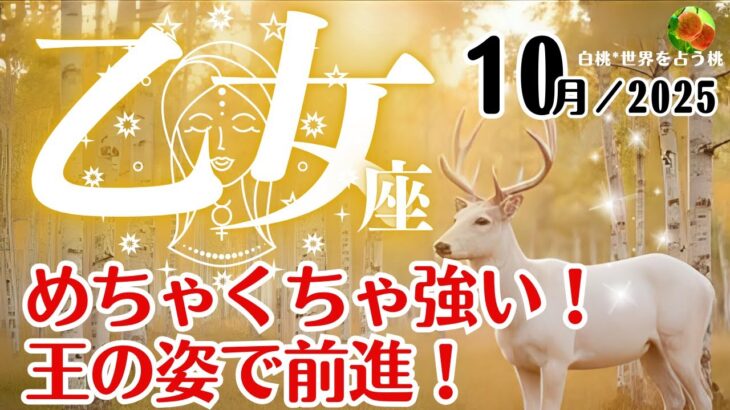 乙女座♍️2025年10月☆めちゃくちゃ強い！王の姿で前進！