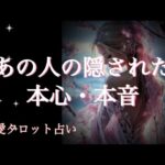 あの人の隠された本心・本音🩷恋愛タロット占い
