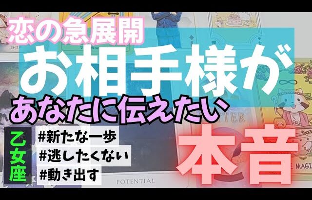 【乙女座】恋のお相手があなたに伝えたい本音▼タロットカード&オラクルカード&ルノルマンカード占い