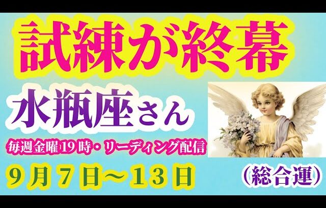 【水瓶座】2025年9月7日から13日までのみずがめ座の総合運。#水瓶座 #みずがめ座
