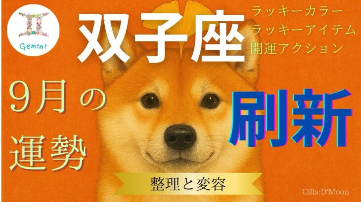 【双子座♊】9月の運勢🐕プライベート･家庭と自己の基盤を築く🍁✨