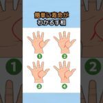 自分の寿命を確認できる手相?!