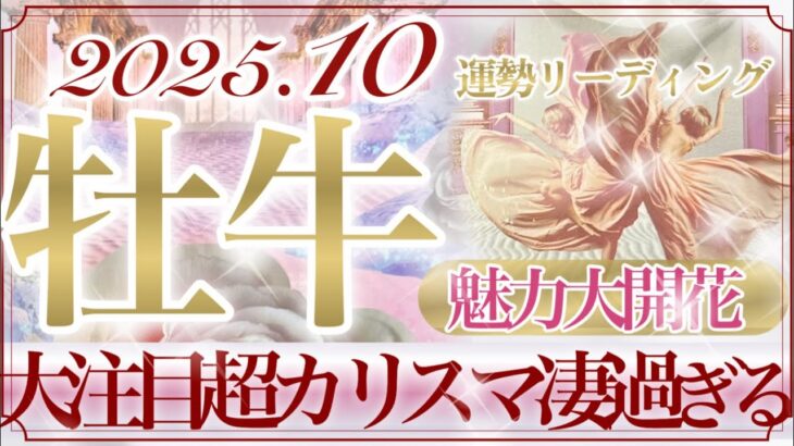 【おうし座さん🥀】10月あなたに起こること🔮凄い展開‼️あなたの決断は間違っていない👏✨もっと自由にやりたい事に進んでいく‼️魅力の爆発も❤️【タロット・ルノルマン・オラクルカードリーディング】