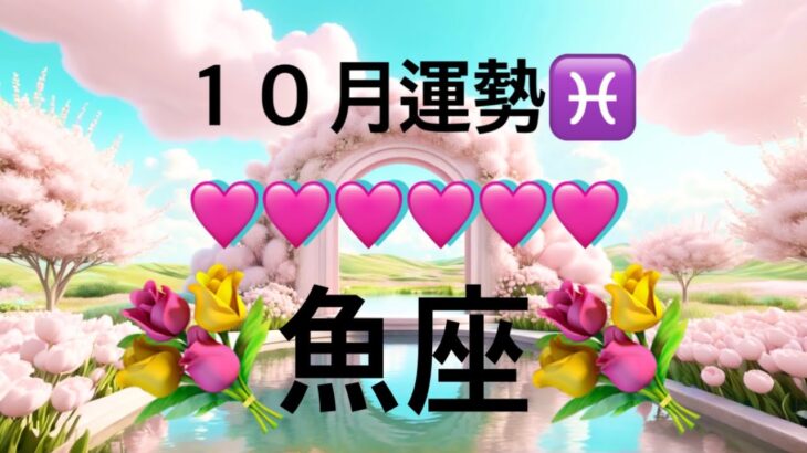 【魚座】10月の運勢❤️神回！！大どんでん返しのミラクル展開🌈おめでとうございます🎉ハッピーサプライズマンスリー　2025年　タロット占い