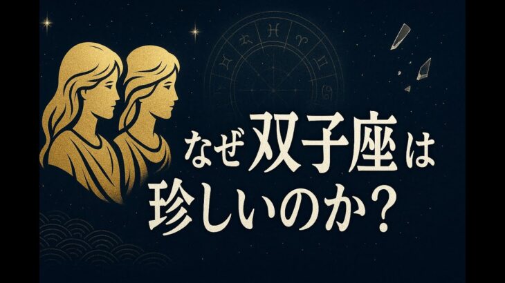 なぜ双子座はこんなに珍しいのか？6つの驚きの理由【双子座占い】