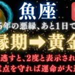 ♓️魚座《77か月》続いた《悪縁》がついに終わる。あと1日で現実が爆発的に動き出す　　　　【12星座占い】　【2025年運勢】 #魚座  #金運  #占星術 #開運