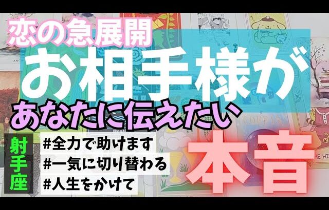 【射手座】恋のお相手があなたに伝えたい本音▼タロットカード&オラクルカード&ルノルマンカード占い