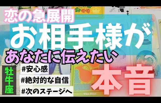 【牡牛座】恋のお相手があなたに伝えたい本音▼タロットカード&オラクルカード&ルノルマンカード占い