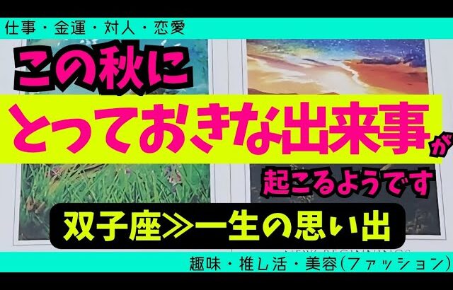 【双子座】この秋に届くとっておきな出来事🥹✨️🌈▼タロットカード&オラクルカード&ルノルマンカード占い