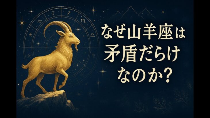 なぜ山羊座は矛盾だらけなのか？5つの驚きの理由【山羊座占い】