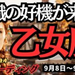 【乙女座】♍️2025年9月8日の週♍️転職の好機が来た。まっさらな私になって、幸せになる。おとめ座。タロット占い