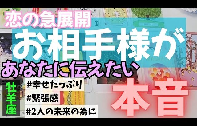 【牡羊座】恋のお相手があなたに伝えたい本音▼タロットカード&オラクルカード&ルノルマンカード占い