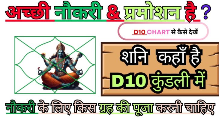 कब मिलेगी नौकरी में बदलाव या प्रमोशन | How to Read D10 Career Chart | dashamsha secrets #d10chart