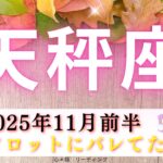【てんびん座11月前半】全てタロットにバレてます🤭✨現状打破へ🌈タロットがあることをどーーーーしても伝えたいって📮‼️
