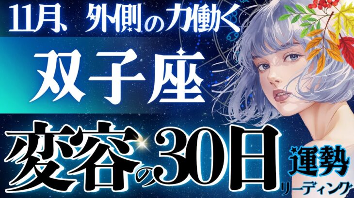 【双子座】【最強】11月8日〜約4ヶ月の混乱が終わります。復活展開の目白押し/今忙しい双子座さんへ💐【星読みタロット】