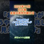 【総合運  牡牛座】2025年11月　おうし座の運勢「お金の苦労が終わる！」　 #牡牛座     #おうし座 　#牡牛座の運勢