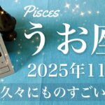 【うお座】2025年11月♓️ うお座さん…これは好機来る！祝うしかない結末、温めていたもの、現実になるスピード感