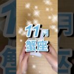 11月蟹座運勢 #shorts #星座占い #蟹座