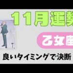 【乙女座】11月の運勢🌈▼タロットカード&オラクルカード&ルノルマンカード占い