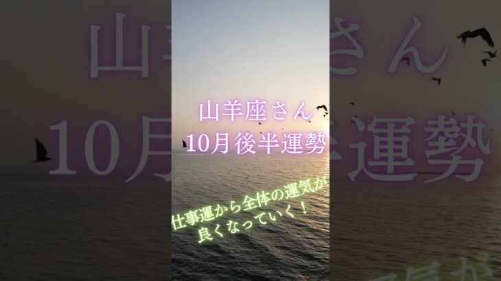 山羊座さん10月後半運勢 #タロット占い #タロットリーディング #占い #恋愛 #星座占い #山羊座 #やぎ座 #山羊座　10月