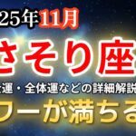 【蠍座♏運勢】さそり座の方、2025年11月は最もパワーが満ちる月です！必ず見てください【金運💰】