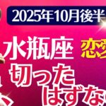 【恋愛運】水瓶座：2025年10月後半みずがめ座は「縁、切ったはずなのに」
