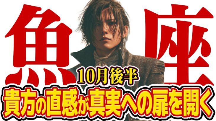 【15分でわかる！うお座10月後半】全てはあなたの手の中に！ 最高の決断を下す時【癒しの眠れる占い】